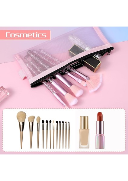 5 Parçalı Kalem Çantası, Şeffaf Sınav Kalem Çantası, Basit Naylon File Fermuarlı Kalem Çantası, Kozmetik Çantası, Kırtasiye Saklama Çantası (Yurt Dışından) indirimleri