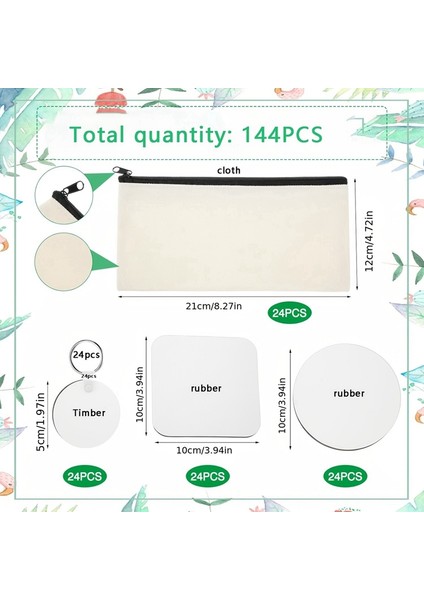 Kendin Yap Süblimasyon Boşlukları Ürün Setleri Süblimasyon Kiti Yeni Başlayanlar Için Transfer El Sanatları Süblimasyon Tuval Makyaj Çantası Dahil (Yurt Dışından) indirimleri