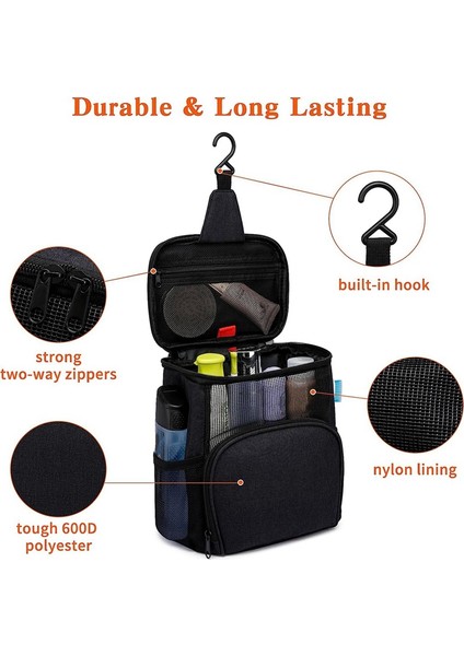 Taşınabilir Duş, Üniversite Yurt Odası Temel Malzemeleri Banyo Çantası, Metal Kancalı Hızlı Kuruyan, Seyahat Duş Çantası (Yurt Dışından) fırsatları