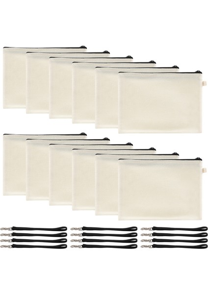 1 Set Kozmetik Çantası Süblimasyon Boş Isı Transfer Kozmetik Çantası Bilek Askılı ve Kendin Yap El Sanatları Için (Yurt Dışından)