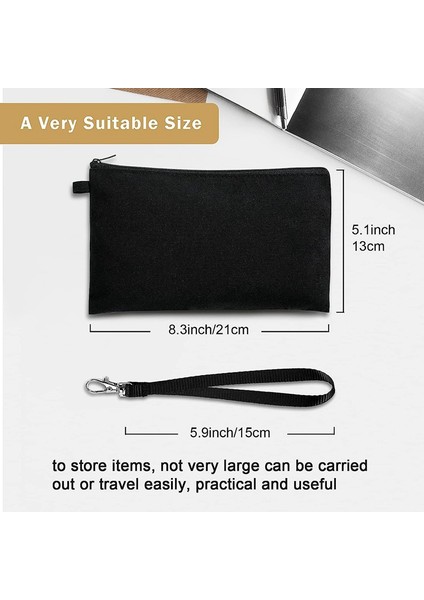 10'lu Paket Süblimasyon Boş Kozmetik Çantaları Bileklikli Makyaj Çantaları Dıy El Sanatları Fermuarlı Kalem Çantaları Beyaz 8,3 x 5,1 Inç (Yurt Dışından) fırsatları