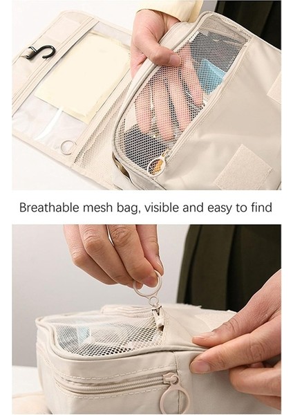 Askılı Tuvalet Çantası, Tuvalet Çantası, Su Geçirmez Büyük Kapasiteli Seyahat Boyu Tuvalet Malzemeleri, Makyaj Düzenleyici Çanta Lacivert (Yurt Dışından) modelleri