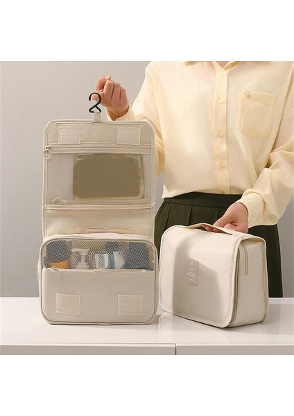 Askılı Tuvalet Çantası, Tuvalet Çantası, Su Geçirmez Büyük Kapasiteli Seyahat Boyu Tuvalet Malzemeleri, Makyaj Düzenleyici Çanta Lacivert (Yurt Dışından) fırsatları