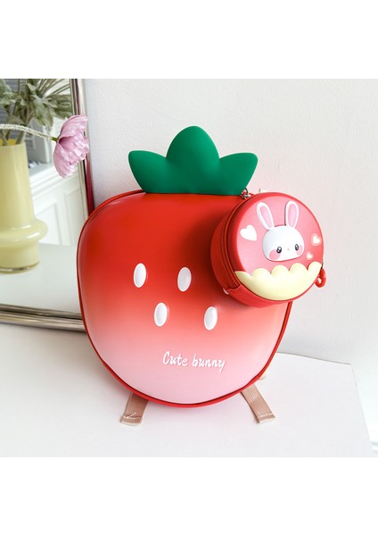 Anaokulu Okul Çantası Sevimli Çilek Öğrenci Omuz Çantası (Yurt Dışından)