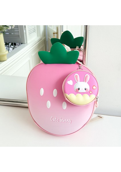 Anaokulu Okul Çantası Sevimli Çilek Öğrenci Omuz Çantası (Yurt Dışından)