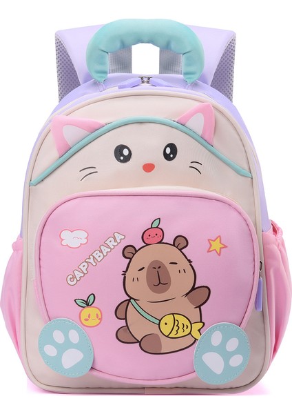 Sevimli Karikatür Anaokulu Okul Çantası 3-6 Yaş Omuz Çantası (Yurt Dışından)