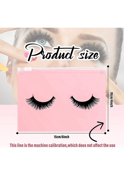 100 Adet Kirpik Bakım Çantası, Kirpik Makyaj Çantası, Boş Kirpik Kozmetik Çantası, Seyahat Makyaj Çantası, Tuvalet Çantası, Pembe (Yurt Dışından) modelleri