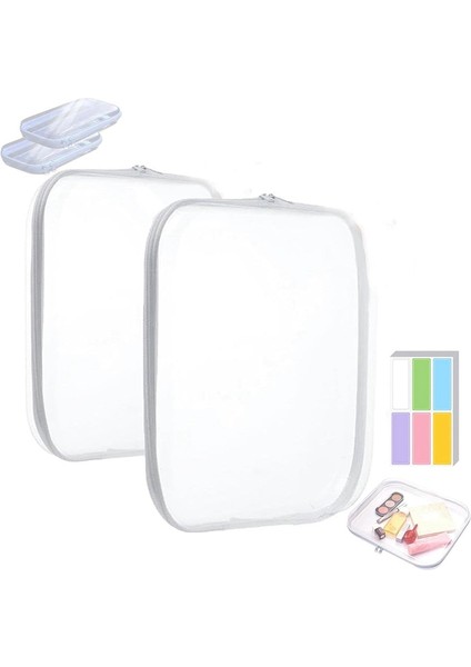 Şeffaf Fermuarlı Sert Kese, Istiflenebilir Saklama Kutuları, Kozmetik Oyuncak Kırtasiye Depolama Için Taşınabilir Şeffaf Fermuarlı Kutu (Yurt Dışından) modelleri