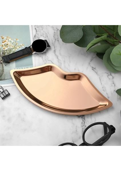 2 Adet Paslanmaz Çelik Dudak Şeklinde Mücevher Tepsisi Ev Kozmetik Metal Tepsi Kadın Mücevher Saklama Tepsisi Dekoratif, D (Yurt Dışından) indirimleri