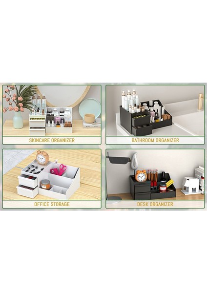 Tezgah Üstü Makyaj Düzenleyici, Cilt Bakım Ürünleri Düzenleyicileri, Cilt Bakım Ürünleri, Losyonlar ve Rujlar Için Kozmetik Saklama Düzenleyicisi (Yurt Dışından) fırsatları