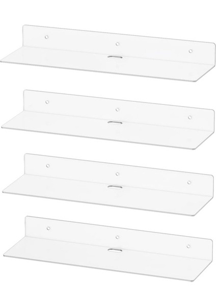 Şeffaf Akrilik Yüzen Raflar 4'lü Paket, 11,6 Inç Duvara Monte Raflar Yatak Odası, Banyo, Oturma Odası ve Oyun Odası Için (Yurt Dışından) modelleri