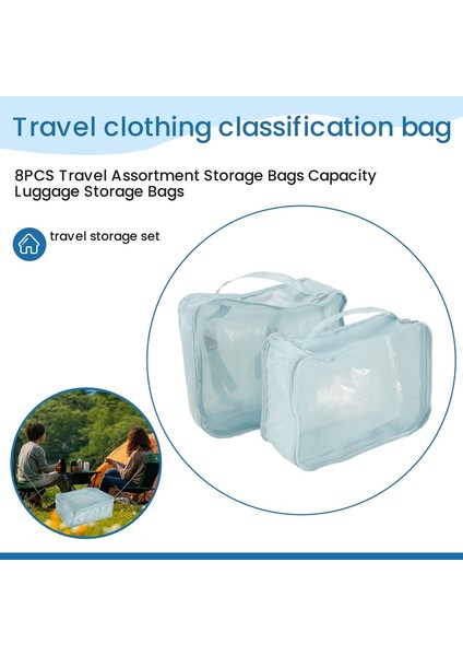Adet Seyahat Çeşitliliği Saklama Çantası Kapasitesi Bagaj Saklama Çantaları Kare Giysiler, Iç Giyim, Kozmetik Seyahat, D (Yurt Dışından) indirimleri