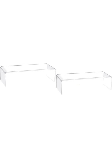 2 Adet Akrilik Sergileme Standı Akrilik Yükselticiler Tatlı Masası Sergileme Seti Dikdörtgen Şeffaf Sergileme Standı Sergileme Için Yükseltici (Yurt Dışından) fiyatları