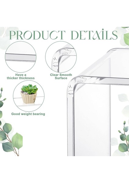 2 Adet Akrilik Sergileme Standı Akrilik Yükselticiler Tatlı Masası Sergileme Seti Dikdörtgen Şeffaf Sergileme Standı Sergileme Için Yükseltici (Yurt Dışından) fırsatları