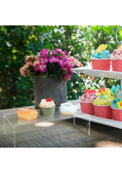 2 Adet Akrilik Sergileme Standı Akrilik Yükselticiler Tatlı Masası Sergileme Seti Dikdörtgen Şeffaf Sergileme Standı Sergileme Için Yükseltici (Yurt Dışından) indirimleri
