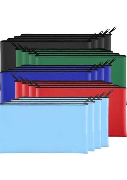 20'li Paket Para Çantaları 11,5 x 6,1 Inç Fermuarlı Banka Mevduat Çantaları Nakit Paralar, Madeni Paralar, Kozmetik Faturalar, Araçlar Için Para Çantaları (Yurt Dışından)