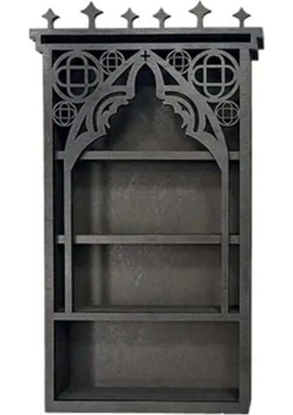 Duvar Ahşap Rafı Kristal Sergileme Rafı Biblo Rafı Kitap Rafı Makyaj Rafı Vazo Seramik Depolama Rafı B (Yurt Dışından)