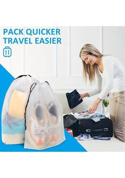 20 Adet Taşınabilir Ayakkabı Ipi Çeşitli Eşya Saklama Çantası Seyahat Şeffaf Plastik Saklama Çantası Su Geçirmez Saklama Çantası (Yurt Dışından) fiyatları