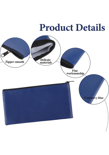 2 Adet Fermuarlı Para Çantası Banka Mevduat Para Çantası Düzenleyici Çek Cüzdan Seyahat Para Kesesi Madeni Paralar, Banknotlar, Kozmetikler Için (Yurt Dışından) modelleri