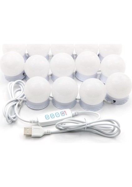 10 Parlaklık Seviyesi Ayarlanabilir 14 Kısılabilir Ampul LED Makyaj Aynası Işığı, Makyaj Masası, Banyo, Giyinme Odası Için (Yurt Dışından) fiyatları