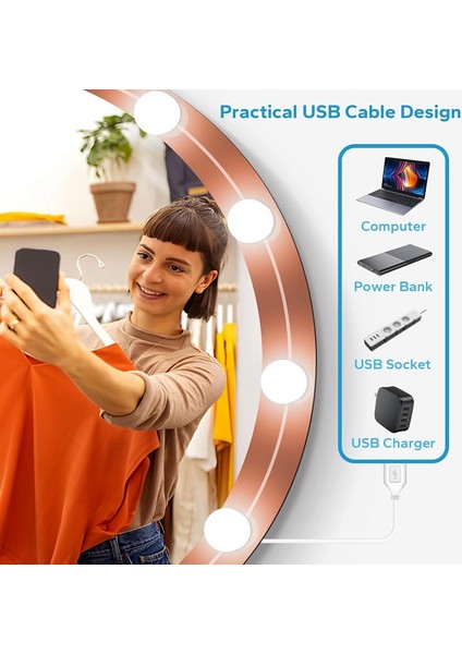 10 Parlaklık Seviyesi Ayarlanabilir 14 Kısılabilir Ampul LED Makyaj Aynası Işığı, Makyaj Masası, Banyo, Giyinme Odası Için (Yurt Dışından) fırsatları