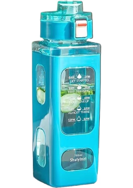 Yeni Açık Spor Kare Basit Öğrenci Taşınabilir Pipet Su Bardağı (Yurt Dışından)