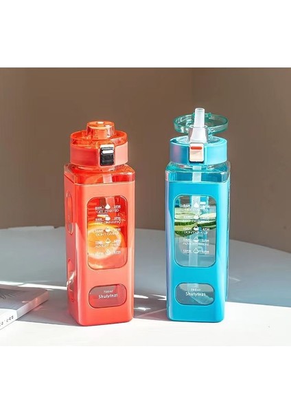 Yeni Açık Spor Kare Basit Öğrenci Taşınabilir Pipet Su Bardağı (Yurt Dışından) fırsatları