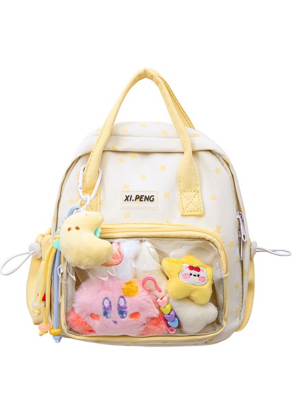 Şık ve Sevimli Omuzlar Hafif Aşk Baskı Taşınabilir Çok Amaçlı Okul Çantası (Yurt Dışından)