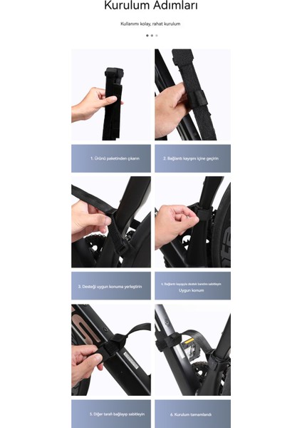 Taşınabilir ve Emek Tasarrufu Sağlayan Bisiklet Naylon Bağcıklı Bisiklet Evrensel Taşınabilir Aksesuar (Yurt Dışından) modelleri