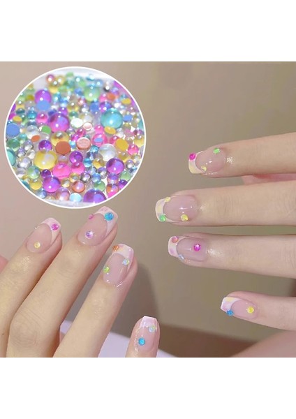 Nail Art Jewry 3D Rhinestones Kristal Boncuklar 100 Adet / Torba (Yurt Dışından) fiyatları