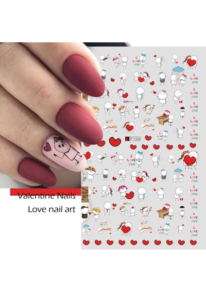 10 Pcs Karikatür Harfler Komik Karakter Nail Art Etiket F636 (Yurt Dışından) fırsatları