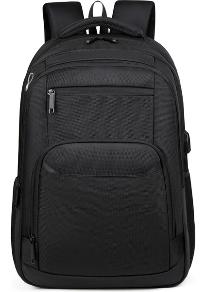 Yeni Sırt Çantası Naylon Erkekler Kalınlaştırılmış Siyah Sırt Çantası Büyük Kapasiteli (Yurt Dışından)