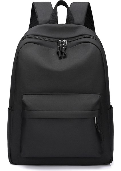 Yeni Sırt Çantası Kadın Rahat Sırt Çantası Büyük Kapasiteli Öğrenci Okul Çantası Yeni Basit Seyahat Sırt Çantası Katı Renkli Sırt Çantası (Yurt Dışından)