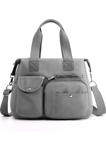 Yeni Bayan Omuz Çantası Avrupa ve Amerikan Kadın Omuz Çantası Anne Çantası Naylon Çantası Taşınabilir Büyük Kapasiteli Seyahat Çantası (Yurt Dışından)