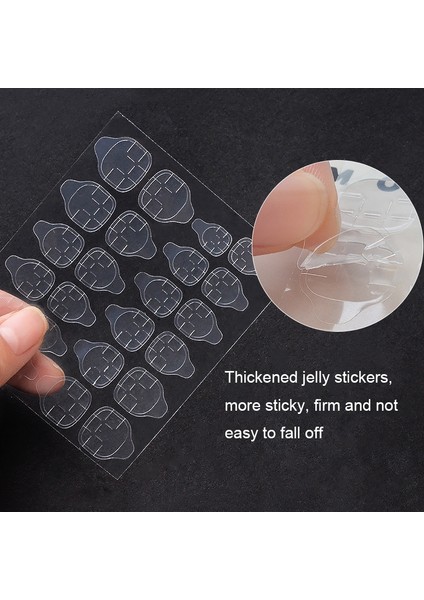 30 Pcs Tırnak Kalınlaştırma Bandı, Özellikler: Girintili (Yurt Dışından) modelleri