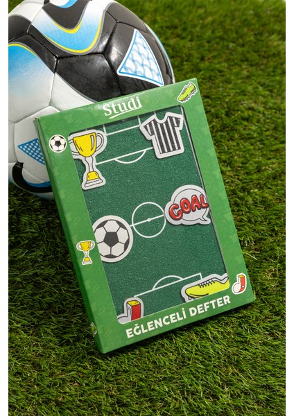 Pelüş ve Eğlenceli Defter - Futbol Figürlü