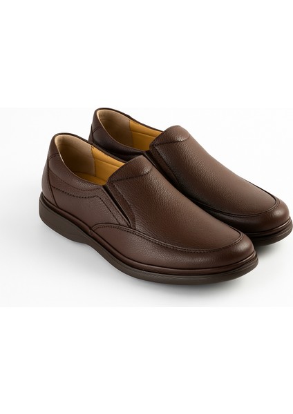 GR0375 Hakiki Deri Hafif Poli Taban Rahat Günlük Ayak Sağlığına Uygun Erkek Ayakkabı