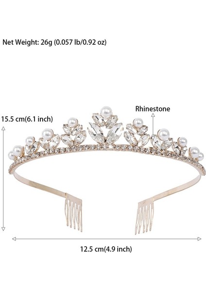 Üst Düzey Hafif Lüks Rhinestone Jane Başlık Saç (Yurt Dışından) fırsatları