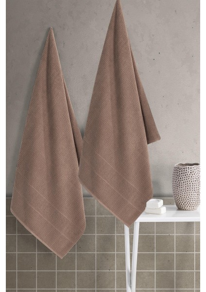 Royal | 70X140 cm 2'li Banyo Havlu Seti, %100 Pamuklu Havlu Takımı