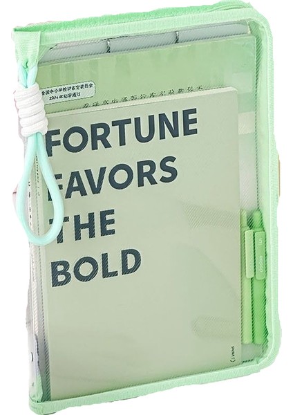 Fermuarlı ve Kontrpli Taşınabilir Şeffaf Dosya Çantası (Yurt Dışından)