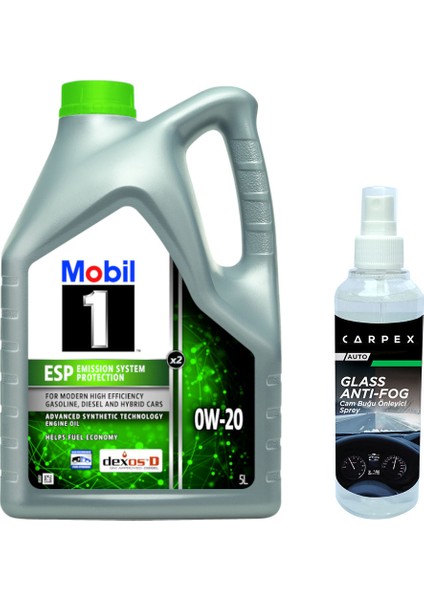 1 ESP X2 0W20 Motor Yağı 5 L ÜT:2025