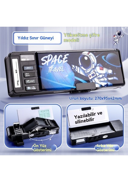 Sevimli Karikatür Çift Katmanlı Şifre Kilit Kalem Kutusu (Yurt Dışından) fiyatları