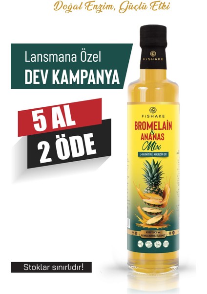 Bromelain ve Ananas İçeren Doğal Detox Şurubu – Sindirimi Destekleyen Sağlıklı Formül fiyatları