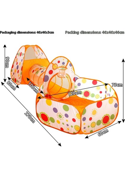 Çocuk Çadırı Kapalı Katlanabilir Oyun Evi Emekleme Tüneli Oyuncağı (Yurt Dışından) fiyatları