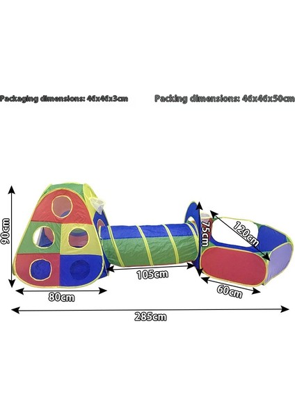 Çocuk Çadırı Kapalı Katlanabilir Oyun Evi Emekleme Tüneli Oyuncağı (Yurt Dışından) fiyatları