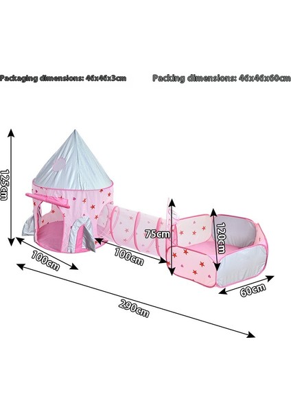 Çocuk Çadırı Kapalı Katlanabilir Oyun Evi Emekleme Tüneli (Yurt Dışından)