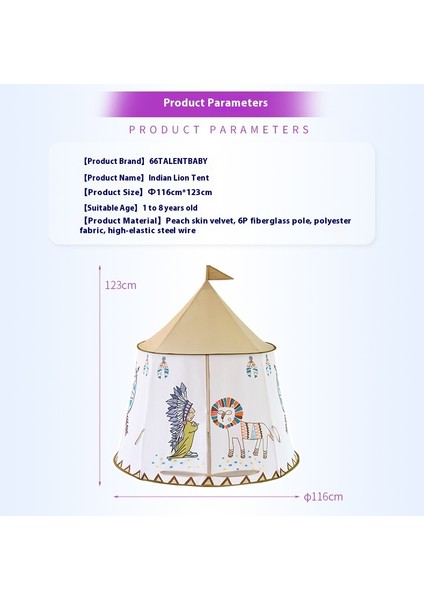 Çocuk Çadır Oyun Evi Katlanır Kapalı Oyunlar (Yurt Dışından)