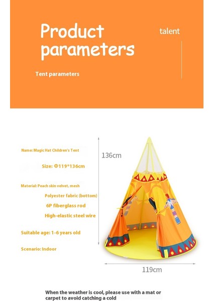 Çocuk Çadırı Oyuncakları Oyun Evi Kale Çadırı Açık Hava Kapalı (Yurt Dışından) fiyatları