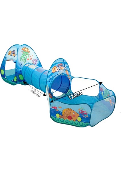 Çocuk Çadırı Kapalı Katlanabilir Oyun Evi Emekleme Tüneli Oyuncağı (Yurt Dışından)