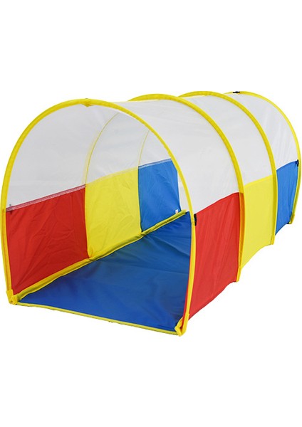 Çocuklar Için Kemerli Tünel Üç Renkli Emekleme Tüneli Oyun Oyuncağı (Yurt Dışından)